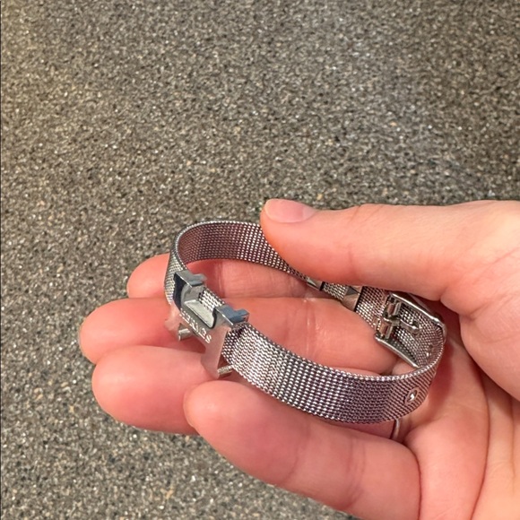 Hermes silver Upcycled Mesh Bracelet - Picture 8 of 9